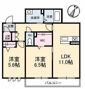 アルフラット津森町 202号-2