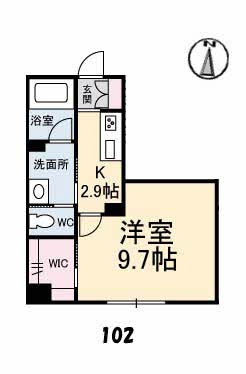 グランベレオＣｌｏｓｅ　Ｕｎｉｖ．Ｎ棟 A0102号-2
