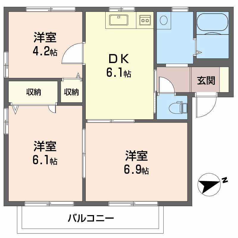 アネックス立岩　Ｂ棟B0205-2
