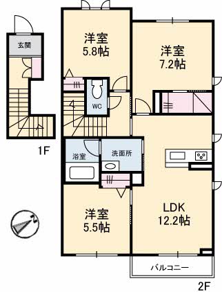 パピリオ・タウン　Ａ棟A0201-2