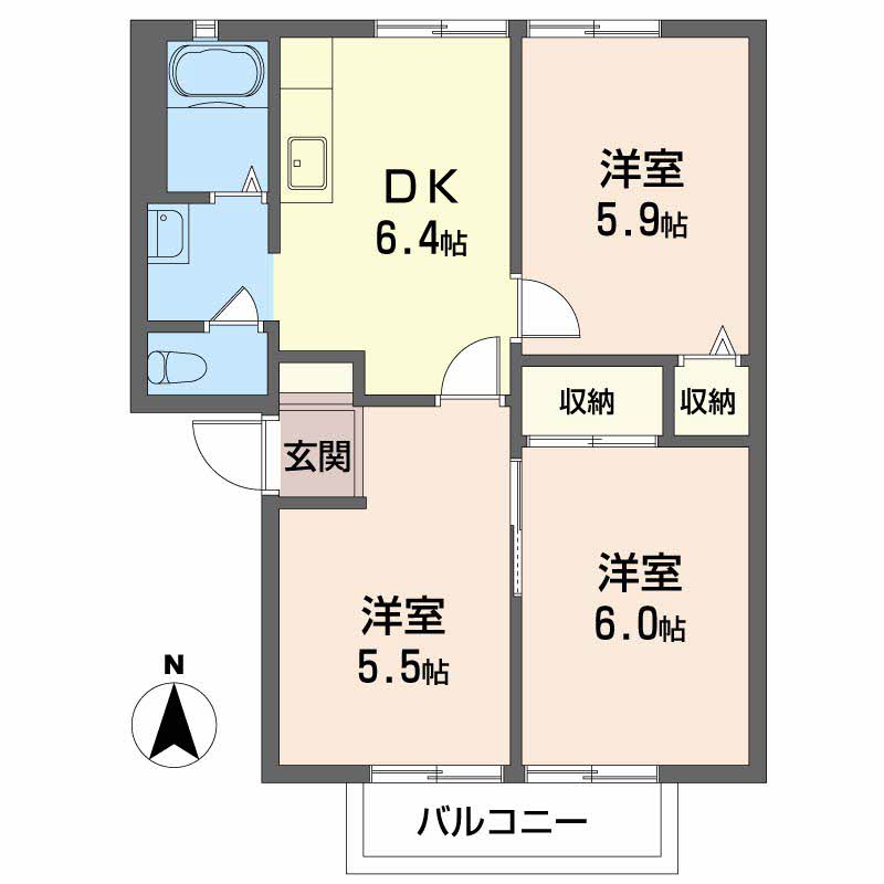 メゾン・アムール　Ｃ棟C0202-2