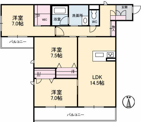 シャーメゾンステージ新山口駅前　Ｂ棟 B0201号-16