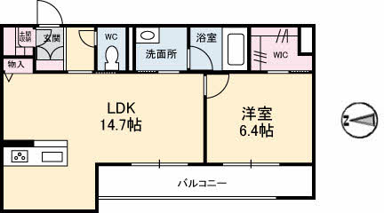 シャーメゾンステージ新山口駅前　Ｃ棟C0101-2