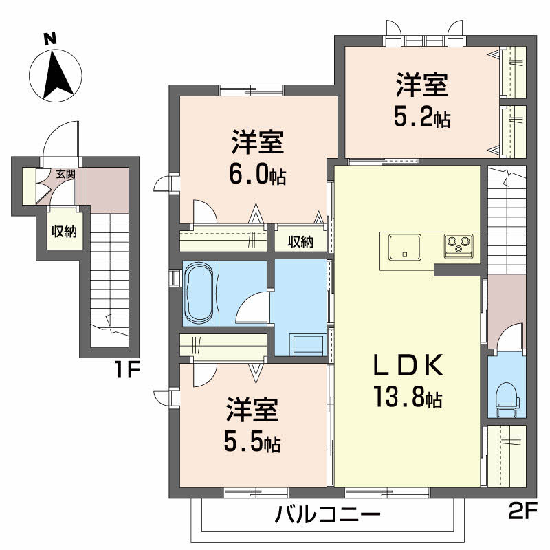 シャーメゾン　ルボワ　Ｂ棟B201-2