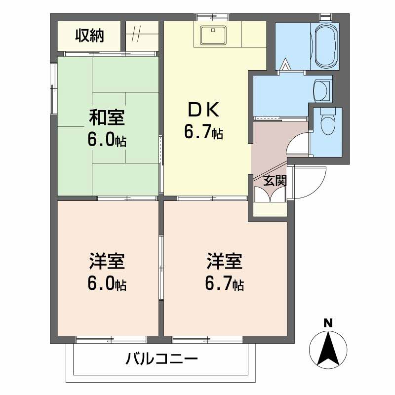 シャーメゾンつかさ　Ｂ棟B0101-2