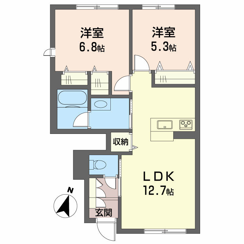 シャーメゾンガーデン松茂　Ｄ棟A106-2
