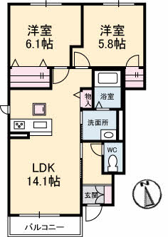 シャーメゾン２１　Ｅ棟102-2