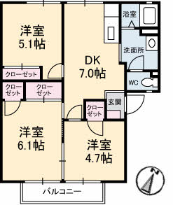グレースフジ　Ｃ棟 C201号-15
