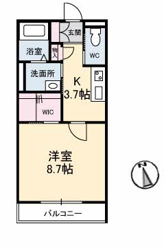 ウォルナット東朝日町 0201号-2