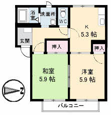 フレグランスＡ・Ｓ　Ｄ棟 202号-16