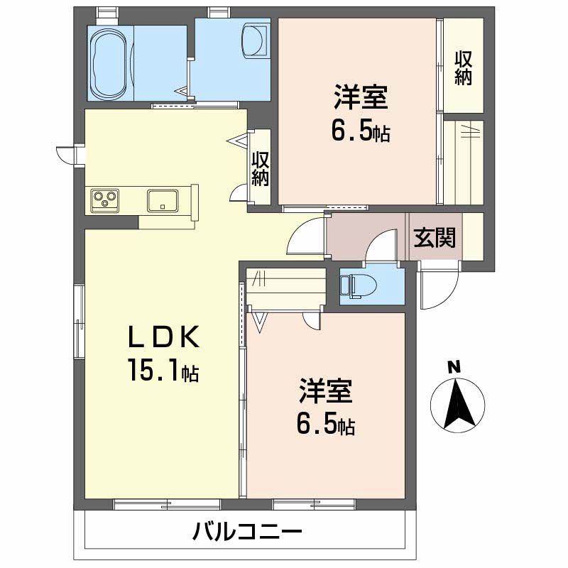 グランマスト古川北　Ｂ棟B0101-2