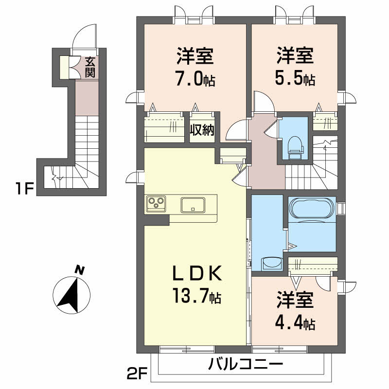 シャーメゾン　フォルテ201-2