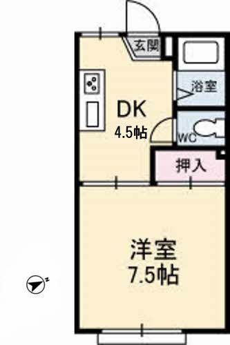 タウニーマタノ　Ｂ棟 B76号-2