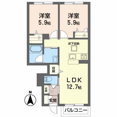 シャーメゾン瀬戸内 105号-2