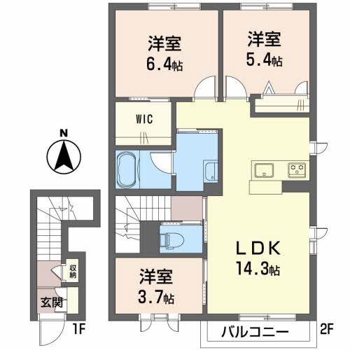シャーメゾン瀬戸内 201号-2