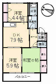 クレール五日市駅前 B棟 B0202号-16