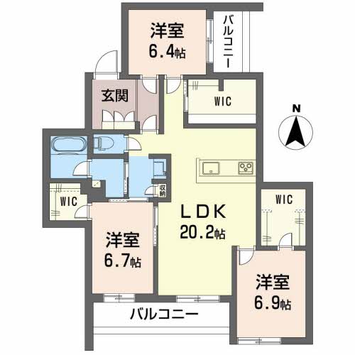 クールマノワール朝生田 A0301号-9