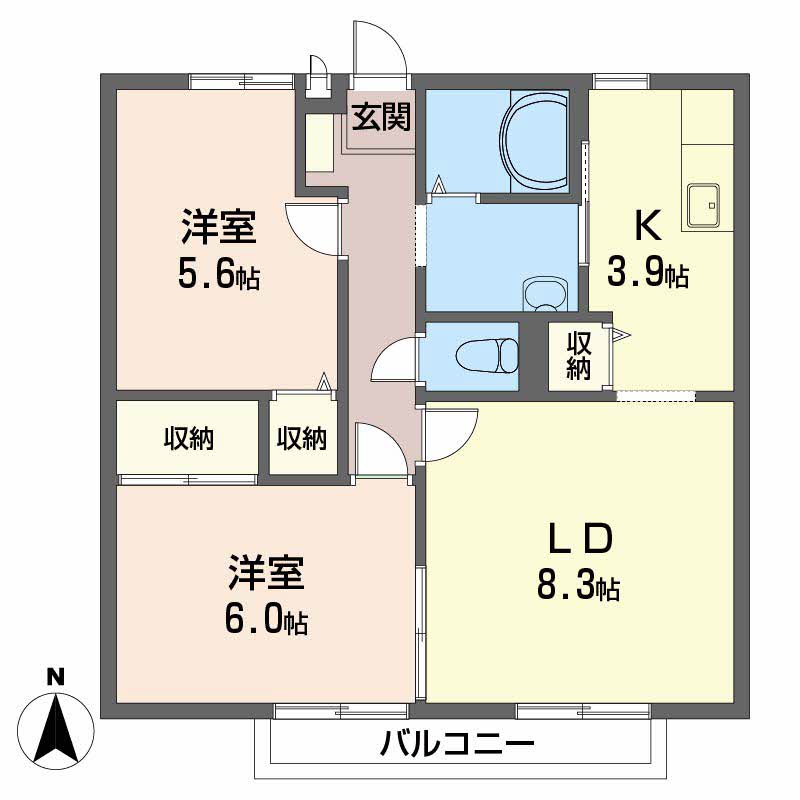 ビーライン緑台　Ａ棟A101-2