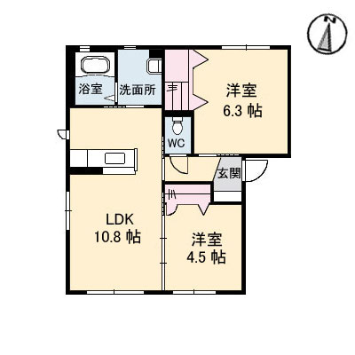 Ｒｉｖｅｒ　Ｃｏｕｒｔ　Ⅰ棟A0101-2