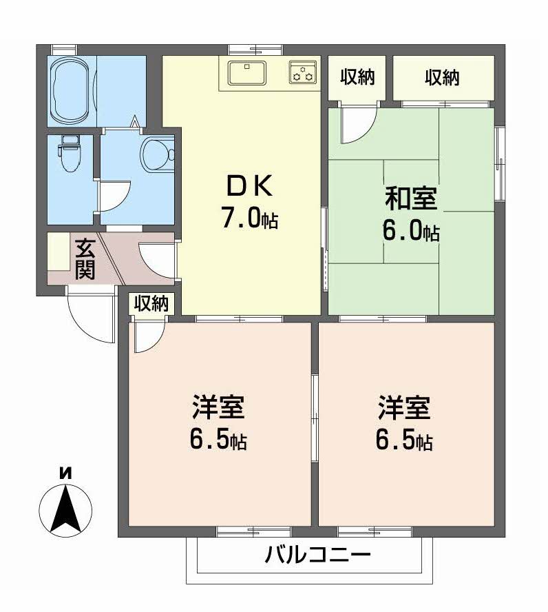 ディアス三町　Ｂ棟B0201-2