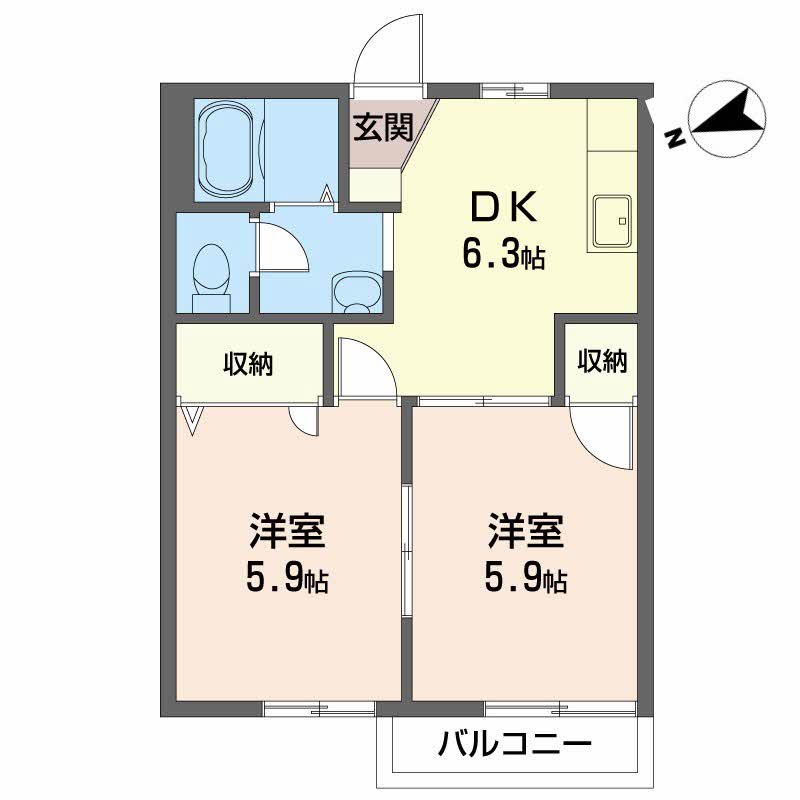 サンライズ伊藤　Ａ棟A203-2