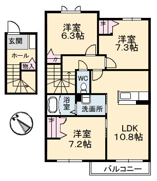 シャーメゾン坪生南A202-2