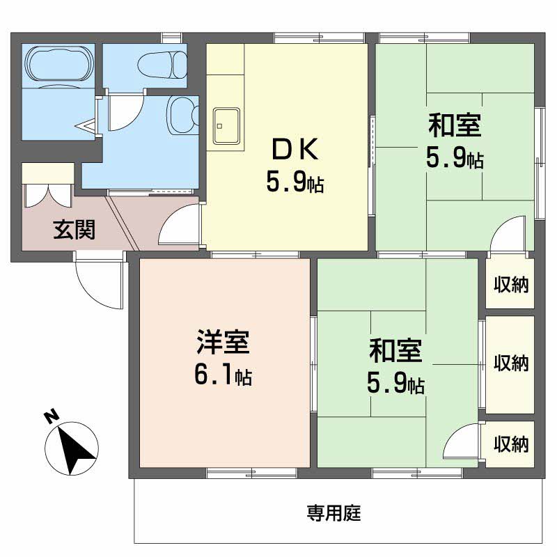 ラルジュ瀬戸Ｂ棟 B0102号-12