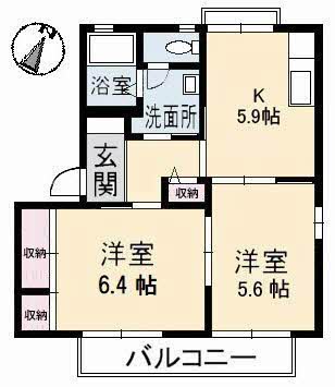 ビックイーストⅡ　Ａ棟 A0202号-12