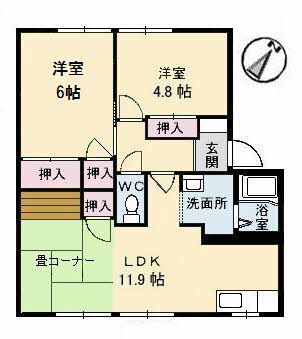 コスモタウン森岡　Ａ棟A0101-2