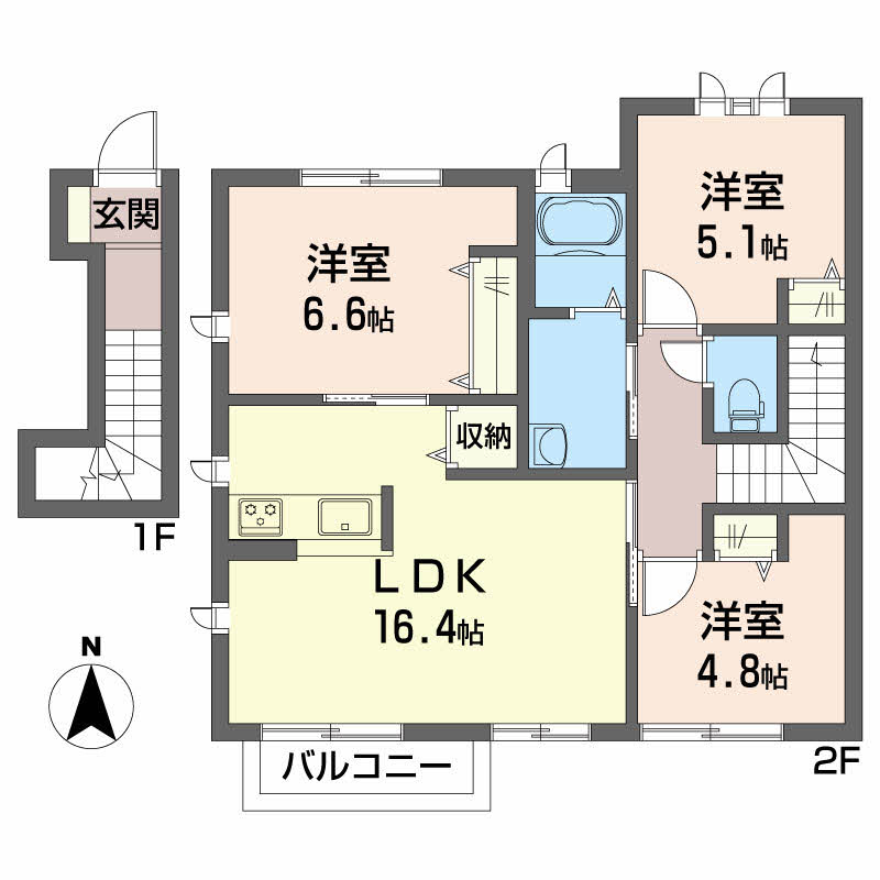 シャーメゾン川内　Ｂ棟B0205-2