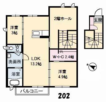 グランスィート田島　Ｂ棟B0202-2