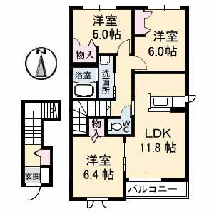 レジデンス原尾島　Ｅ棟 B0202号室