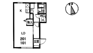 コーポ時岡 A0101号-3