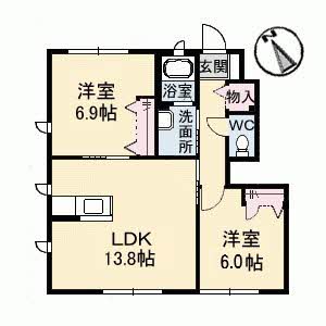 ラ・パルテール金岡東町　弐番館 B0101号-13