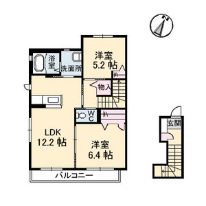 パティオ　Ｄ棟 D0201号室