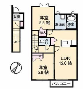 グレースメゾン湊　Ｆ棟 F0202号室