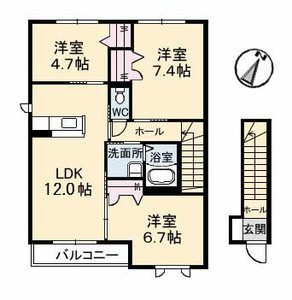 プリムべール城東　壱番館 A0201号室