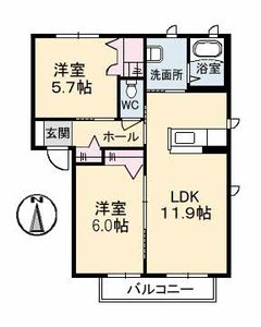 アットホーム原Ⅱ　Ａ棟 A0102号室