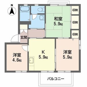 ヴィラ・ハピネス　Ｂ棟 B0203号室