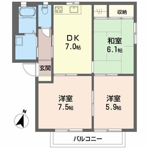シャーメゾン佐藤 C棟 C0207号-2