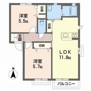 シャーメゾン国領　Ａ棟 A0102号室