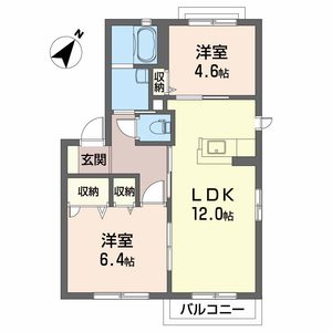 シャーメゾン南川　Ａ棟 A0201号-2