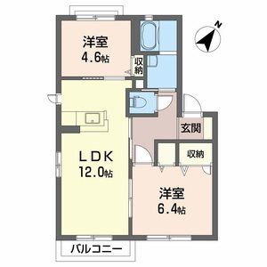 シャーメゾン南川　Ａ棟 A0202号-2