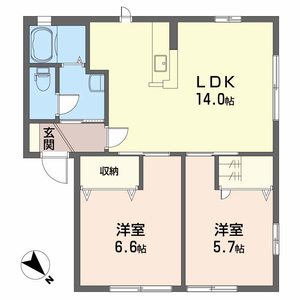 シャーメゾン南川　Ｂ棟 A0105号-2