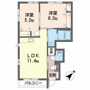 シャーメゾン立花　Ａ棟 A0101号室