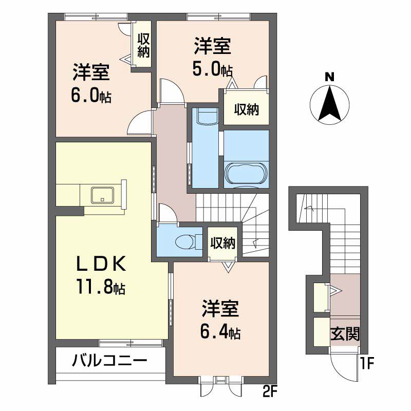 レジデンス原尾島　Ｄ棟A0202-2