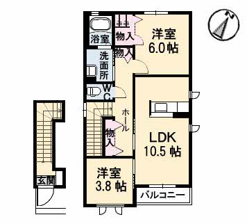 クローバー２１　Ｂ棟B0201-2