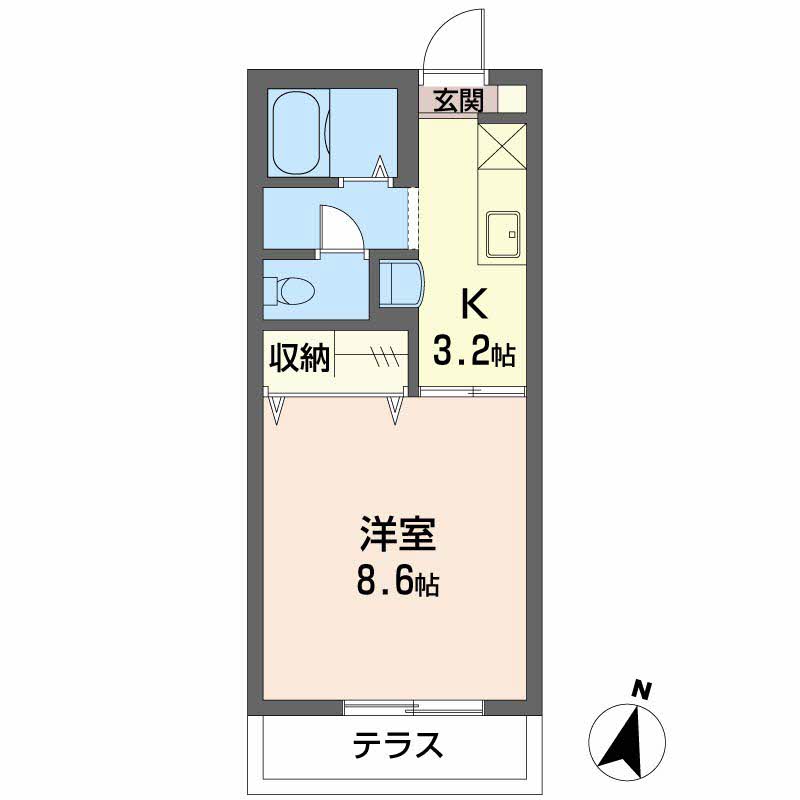 プラッツ２１　Ｂ棟B0105-2