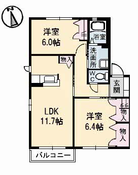 レフィナード　Ａ棟 B0201号-2