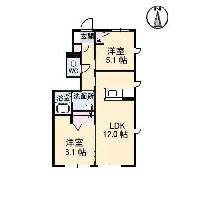ラ・ヴィータ金岡西町　弐番館 B0102号-4
